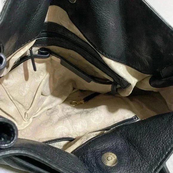 Michael kors Black leather satchel handbag - Picture 6 of 12